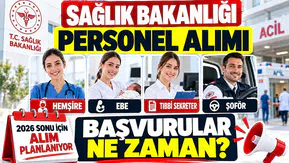 Sağlık Bakanlığı Personel Alımı İçin Tarih Verildi: Hemşire, Ebe, Tıbbi Sekreter ve Şoför Alımı Ne Zaman?