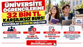 Üniversite Öğrencilerine 32 Bin TL Karşılıksız Burs! Başvurular 22 Ekim'de Başlıyor