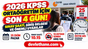 2026 KPSS Ortaöğretim için son 4 gün: Sınav saati, giriş belgesi ve adayların bilmesi gerekenler