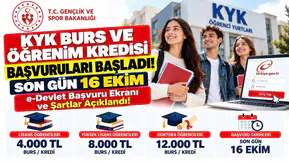 KYK Burs ve Öğrenim Kredisi Başvuruları Başladı! Son Gün 16 Ekim: e-Devlet Başvuru Ekranı ve Şartlar