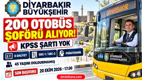Diyarbakır Büyükşehir 200 otobüs şoförü alıyor: SRC, yaş şartı ve başvuru tarihleri