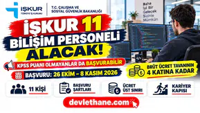 İŞKUR 11 sözleşmeli bilişim personeli alacak: Şartlar, maaş üst sınırı ve başvuru tarihleri