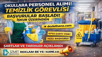 Okullara Temizlik Personeli Alımı Başlıyor! Başvuru Tarihleri, Şartlar ve Süreç Açıklandı