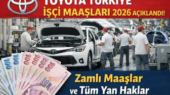 Toyota Türkiye İşçi Maaşları 2026 Açıklandı! Zamlı Maaşlar ve Tüm Yan Haklar