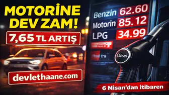Motorine 7,65 TL Zam Geliyor 6 Nisan’dan İtibaren Fiyatlar Uçacak