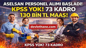 ASELSAN KPSS’siz Alım Yapıyor! İşte Tüm Kadrolar ve Şartlar