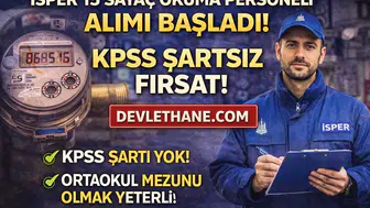 İSPER 15 Sayaç Okuma Personeli Alımı Başladı! KPSS Şartsız Başvuru Fırsatı