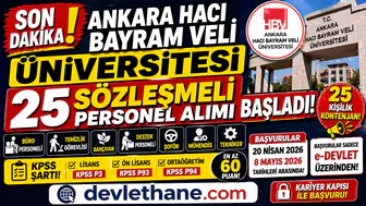 Ankara Hacı Bayram Veli Üniversitesi 25 Personel Alımı Başladı! Başvurular e-Devlet’te Açıldı