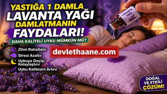 Yastığa 1 Damla Lavanta Yağı Damlatmak Ne İşe Yarar? Daha Kaliteli Uyku İçin Doğal Yöntem