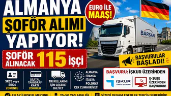 Almanya’ya Euro Maaşlı Şoför Alımı Başladı! İŞKUR Üzerinden Başvurular Alınıyor