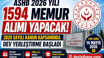 ASHB 2026 Yılı 1594 Memur Alımı Yapacak! 2828 Sayılı Kanun Kapsamında Dev Yerleştirme Başladı