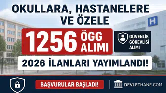 Okullara, Hastanelere ve Özel Sektöre 1256 Güvenlik Görevlisi Alımı Başladı! KPSS Şartsız ÖGG İlanları Yayımlandı