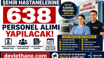 Şehir Hastanelerine 638 Personel Alımı Başladı: Çok Sayıda Kadro ve İl İçin Büyük Fırsat