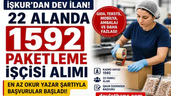 İŞKUR’dan Dev İlan: 22 Farklı Alanda 1592 Paketleme İşçisi Alımı Başladı