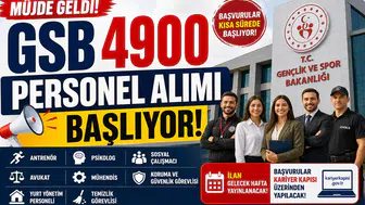 GSB 4900 Personel Alımı Başlıyor! Başvuru Tarihi ve Kadrolar Açıklandı