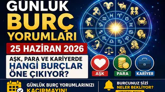 Günlük Burç Yorumları 25 Haziran 2026: Aşk, Para ve Kariyerde Hangi Burçlar Öne Çıkıyor?