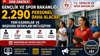 Gençlik ve Spor Bakanlığı 2.290 Personel Daha Alacak! Yeni Kadrolar ve Başvuru Detayları Netleşiyor
