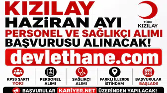 Kızılay Haziran Ayı Personel ve Sağlıkçı Alımı Başladı! KPSS Şartsız Başvuru Süreci ve Kadrolar Açıklandı