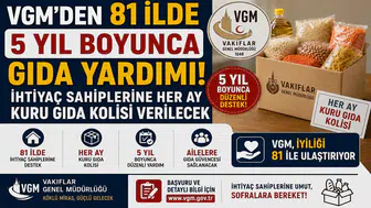 VGM'den 81 İlde 5 Yıl Boyunca Gıda Yardımı! İhtiyaç Sahiplerine Her Ay Kuru Gıda Kolisi Verilecek