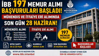 İBB 197 Memur Alımı Başvuruları Başladı! Mühendis ve İtfaiye Eri Alımında Son Gün 28 Haziran