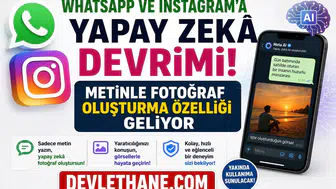 WhatsApp ve Instagram'a Yapay Zekâ Devrimi! Metinle Fotoğraf Oluşturma Özelliği Geliyor