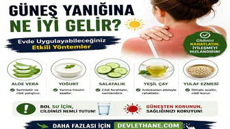 Güneş Yanığına Ne İyi Gelir? Evde Uygulanabilecek Etkili Yöntemler ve Dikkat Edilmesi Gerekenler