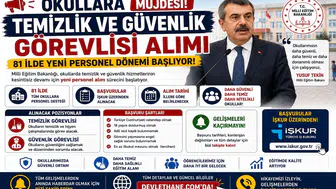 Okullara Temizlik ve Güvenlik Görevlisi Alımı Müjdesi! 81 İlde Yeni Personel Dönemi Başlıyor