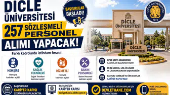 Dicle Üniversitesi 257 Sözleşmeli Personel Alımı Yapacak! Hemşire, Sağlık Teknikeri, Hizmetli ve Bakım Personeli Kadroları Açıldı