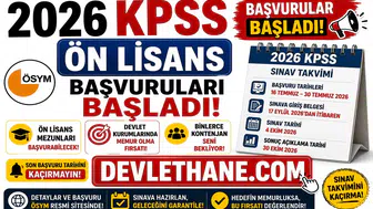 2026 KPSS Ön Lisans Başvuruları Başladı! Son Başvuru Tarihi ve Sınav Takvimi Açıklandı