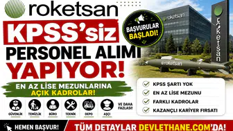 ROKETSAN KPSS’siz Personel Alımı Yapıyor: En Az Lise Mezunlarına Açık Kadrolar ve Başvuru Şartları