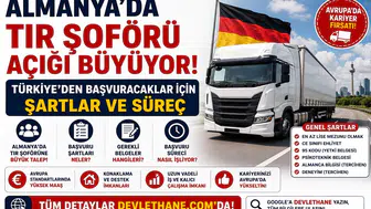 Almanya’da TIR Şoförü Açığı Büyüyor: Türkiye’den Başvuracaklar İçin Şartlar ve Süreç