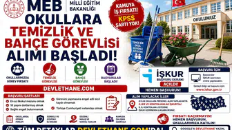 MEB Okullara Temizlik ve Bahçe Görevlisi Alımı Başladı: İŞKUR Başvuru Şartları ve İller