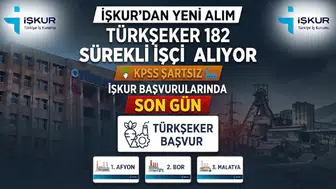 TÜRKŞEKER 182 Sürekli İşçi Alıyor: KPSS Şartı Yok, İŞKUR Başvurularında Son Gün