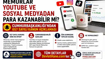 Memurlar YouTube ve Sosyal Medyadan Para Kazanabilir mi? Cumhurbaşkanlığı’ndan 657 Sayılı Kanun Açıklaması