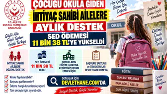 Çocuğu Okula Giden İhtiyaç Sahibi Ailelere Aylık Destek: SED Ödemesi 11 Bin 38 TL'ye Yükseldi