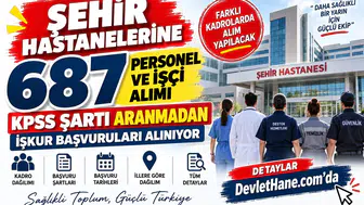 Şehir Hastanelerine 687 Personel ve İşçi Alımı: KPSS Şartı Aranmadan İŞKUR Başvuruları Alınıyor
