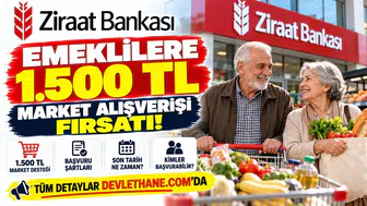 Emeklilere 1.500 TL Market Alışverişi Fırsatı! Ziraat Bankası Başvuru Şartları ve Son Tarih