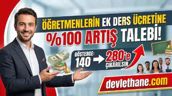 Öğretmenlerin ek ders ücretine yüzde 100 artış talebi: Gösterge 140’tan 280’e çıkarılsın n ek ders ücretine yüzde 100 artış talebi: Gösterge 140’tan 280’e çıkarılsın