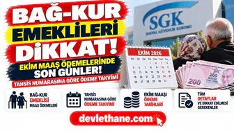 Bağ-Kur emeklileri dikkat: Ekim maaş ödemelerinde son günler, tahsis numarasına göre takvim