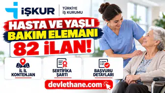 İŞKUR'da 82 hasta ve yaşlı bakım elemanı ilanı: İl il kontenjan, sertifika ve başvuru