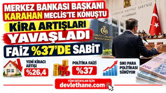 Merkez Bankası Başkanı Karahan Meclis'te Konuştu: Kira Artışları Yavaşladı, Faiz Yüzde 37'de Sabit