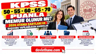 KPSS 50, 55, 60, 65 ve 70 Puanla Memur Olunur mu? 2026 Atama Şartları ve Başvuru Yapılabilecek Kadrolar