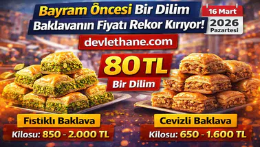 Bayram Öncesi Baklava Fiyatları Rekor Kırdı! Bir Dilim Baklava 80 TL’ye Dayandı (2026)