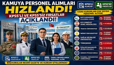 Kamuya Personel Alımları Hızlandı: KPSS’li ve KPSS’siz İlanlar Peş Peşe Geliyor