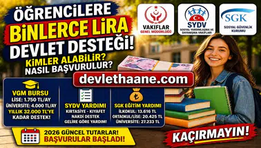 Öğrencilere Binlerce Lira Devlet Desteği! Kimler Alabilir, Başvuru Şartları Neler?