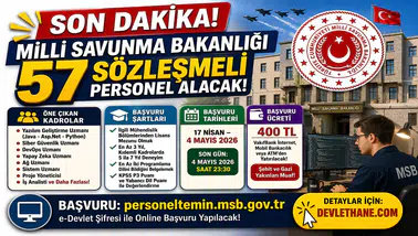 MSB 57 Sözleşmeli Bilişim Personeli Alımı Başladı! Yüksek Maaşlı Kadrolar ve Başvuru Şartları Açıklandı