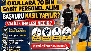 Okullara 70 Bin Sabit Personel Alımı Nasıl Yapılacak? Valilik İhale Sistemi Detayları Ortaya Çıktı