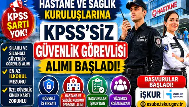 Hastane ve Sağlık Kuruluşlarına KPSS’siz Güvenlik Görevlisi Alımı Başladı! Başvurular İŞKUR’dan Yapılıyor