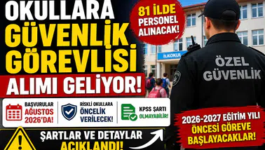 Okullara Güvenlik Görevlisi Alımı 2026 Geliyor: 81 İl İçin Tarih Belli Oldu