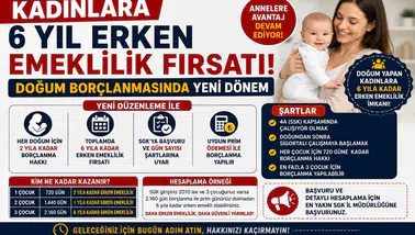 Kadınlara 6 Yıl Erken Emeklilik Fırsatı! Doğum Borçlanmasında Yeni Dönem, Şartlar ve Hesaplama Detayları